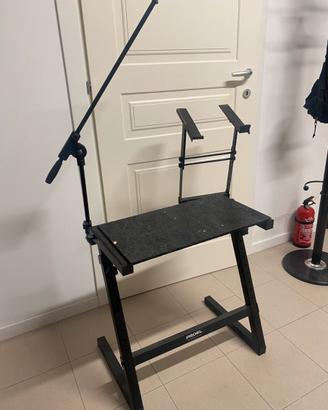 Proel EL280 Supporto Tastiera/Dj/Pc + asta mic