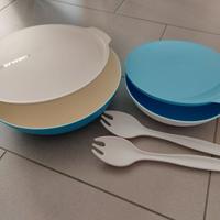 Set Ciotole Allegra Tupperware azzurre