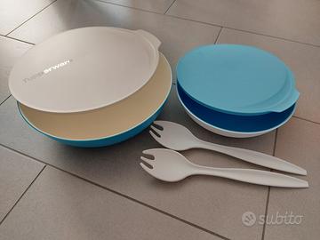 Set Ciotole Allegra Tupperware azzurre