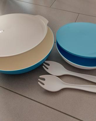 Set Ciotole Allegra Tupperware azzurre