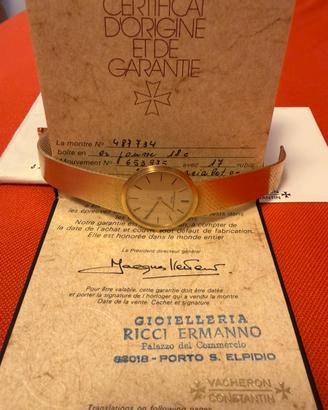 Orologio Vacheron Constantin io oro 750