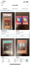 Carte varie yugioh ( prezzi in foto )