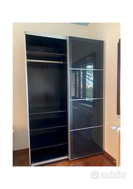 armadio ikea pax nero
