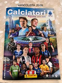 Mancolista Figurine panini 2025/26