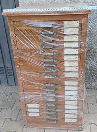 Cassettiera porta caratteri da stampa