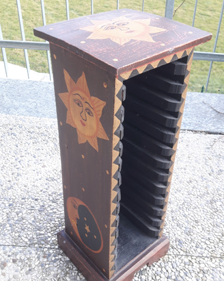 Porta CD legno etnico