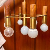 Splendido lampadario design anni 70 a 7 luci