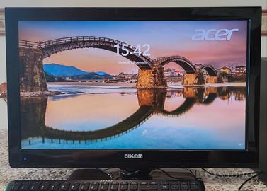 Monitor TV 22 pollici full hd perfetto VGA HDMI.