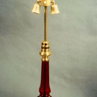 Lampada in vetro rosso di Murano