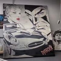 quadro Diabolik e Eva Kant 