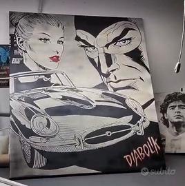 quadro Diabolik e Eva Kant 