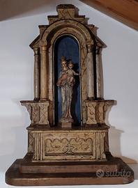 Antica edicola sacra Madonna con Bambino 80 cm
