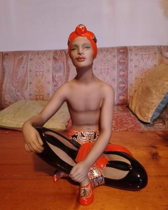 Statua da collezione 'Cavaliere orientale'