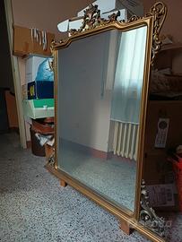 grande specchio vintage cornice oro stile barocco