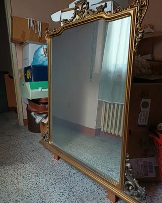 grande specchio vintage cornice oro stile barocco