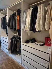 Armadio ikea a tre componenti con cassettiera
