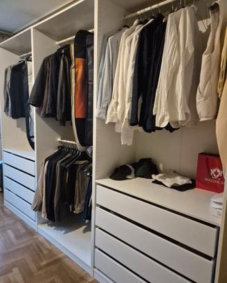 Armadio ikea a tre componenti con cassettiera