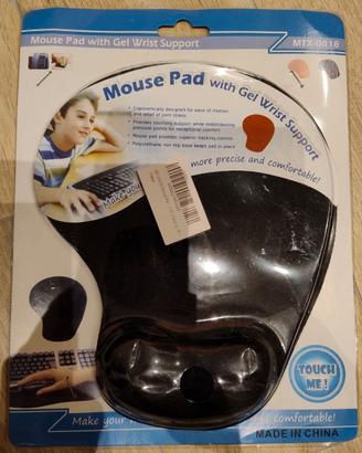 Tappetino mouse con supporto in gel per il polso