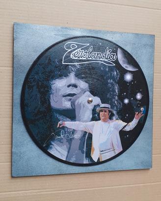 Quadro vinile omaggio a Renato Zero 