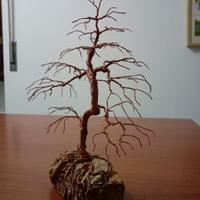 albero  bonsai in metallo 