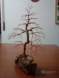 albero  bonsai in metallo 