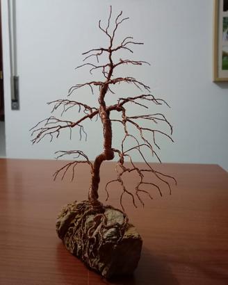 albero  bonsai in metallo 