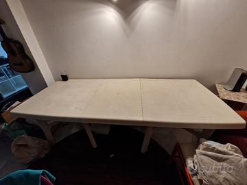 Tavolo in plastica da esterno 100x180 allungabile