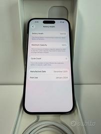 IPhone 15 Nero 256Gb Batt.100%