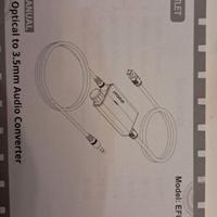 AUTOUTLET 192 hz optical to 3.5mm audio converter