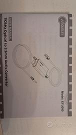 AUTOUTLET 192 hz optical to 3.5mm audio converter