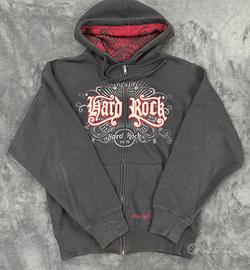 Felpa a zip hard rock new york