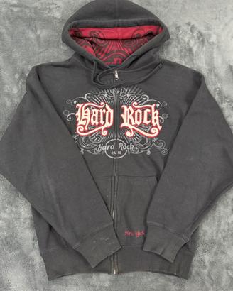 Felpa a zip hard rock new york