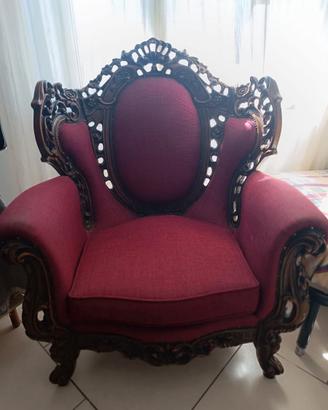 Poltrona stile barocco