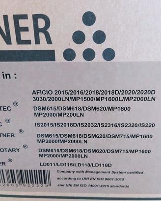 Toner Ricoh Nashuatec Intotech