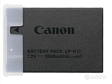 Canon caricabatteria + batteria LP-E17 ORIGINALI