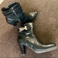 Stivaletti neri donna n 36 tacco 8 con plateau