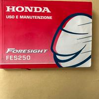 Libretto manutenzione scooter honda 250