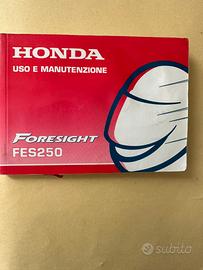 Libretto manutenzione scooter honda 250