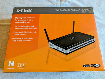 MODEM ROUTER WI-FI ADSL D-Link DSL-2740B WIRELESS
