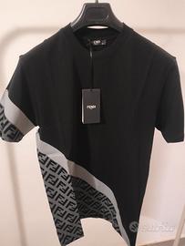 T-Shirt Fendi uomo nera taglia S.
