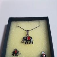 SET GIOIELLI - Orecchini e Collana Elefante