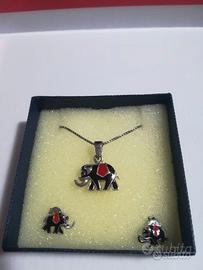 SET GIOIELLI - Orecchini e Collana Elefante