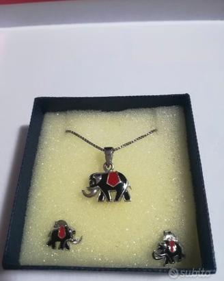 SET GIOIELLI - Orecchini e Collana Elefante