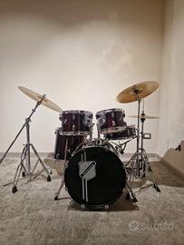 Batteria  Millenium Focus 18 Drum Bundle Red
