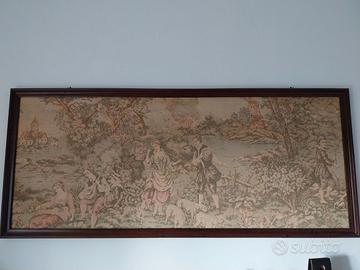ARAZZO ANTICO TESSUTO GOBELIN