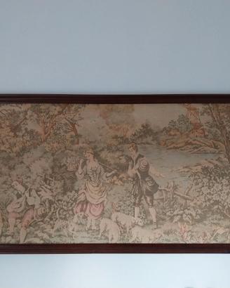ARAZZO ANTICO TESSUTO GOBELIN
