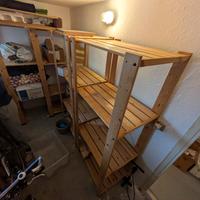 2 scaffalature in legno  IKEA HAJNE