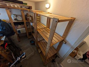 2 scaffalature in legno  IKEA HAJNE