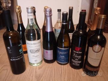 14 bottiglie (anice grappa spumanti vini)