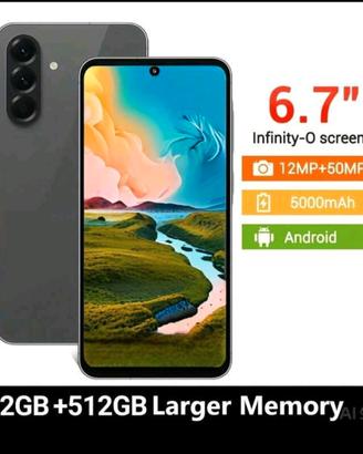 W&O Smartphone Android, telefono 12/512 GB